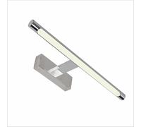 PAPUQ Applique murale LED pour éclairer des tableaux, miroirs, muraux, 9 W, style traditionnel et élégant, teinte de lumière chaude 3000 K, finition chromée brillante, articulée. 42 cm