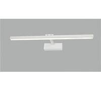 PAPUQ Applique murale LED pour illuminer les tableaux, miroirs, peintures murales, 14 W style traditionnel et élégant, ton de lumière chaude 3000 K, finition blanche satinée, articulée. 60 cm