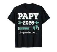 Papy 2026 Cadeau Amusant Futur Grand-père 2026 T-Shirt