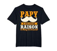 Papy A Toujours Raison Si Mamy Est d'accord Cadeau T-Shirt, Homme Grandes Tailles, Noir, 5X Tall