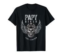 Papy biker motard cadeau drôle moto papi T-Shirt
