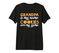 Papy C'est Mon nom Les Cookies sont Mon Jeu Cookie Grandpa T-Shirt Haut de Gamme