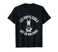 Papy cools malinois chien belge humour grand-père homme T-Shirt