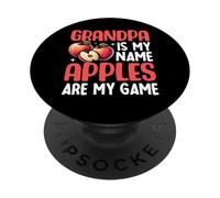 Papy est Mon nom Les Pommes sont Mon Jeu Apple PopSockets PopGrip Adhésif