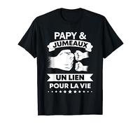 Papy et jumeaux Grand-père et jumelles T-Shirt
