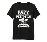 Papy et Petit-Fils Un Lien vers la Vie T-Shirt Haut de Gamme