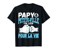 Papy et Petite-Fille Un Lien Pour La Vie Papou T-Shirt
