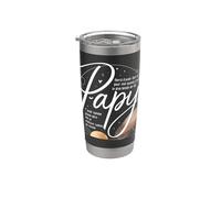 Papy Grand-Père Cadeau Fête des Grands-Pères super Papy Gobelet isotherme en acier inoxydable double paroi