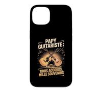 Papy Guitariste Trois Accords Mille Souvenirs Coque pour iPhone 13