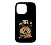 Papy Guitariste Trois Accords Mille Souvenirs Coque pour iPhone 14 Pro Max