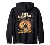 Papy Guitariste Trois Accords Mille Souvenirs Sweat à Capuche