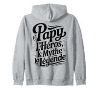 Papy Héros Mythe Légende Humour Homme Fête Grand-Père Papy Sweat à Capuche