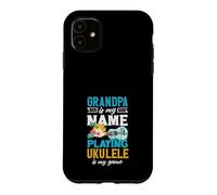Papy is My Name Playing ukulélé is My Game Player Coque pour iPhone 11