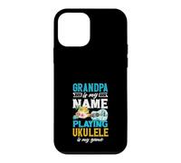 Papy is My Name Playing ukulélé is My Game Player Coque pour iPhone 12 Mini
