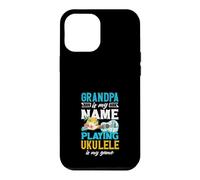 Papy is My Name Playing ukulélé is My Game Player Coque pour iPhone 12 Pro Max