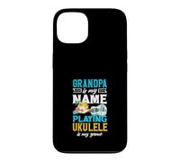 Papy is My Name Playing ukulélé is My Game Player Coque pour iPhone 13