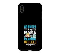 Papy is My Name Playing ukulélé is My Game Player Coque pour iPhone XS Max