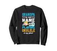 Papy is My Name Playing ukulélé is My Game Player Sweatshirt
