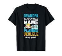 Papy is My Name Playing ukulélé is My Game Player T-Shirt