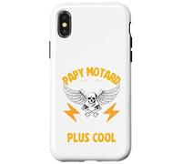 Papy Motard comme Un Papy Normal mais Carrement Plus Cool Coque pour iPhone X/XS