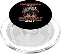 Papy of The Birthday Party Monster Truck Grandpa PopSockets PopGrip pour MagSafe