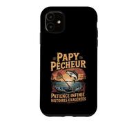 Papy Pêcheur Patience Infinie Histoires Exagérées Coque pour iPhone 11
