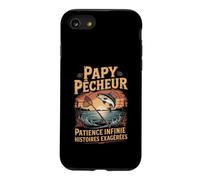 Papy Pêcheur Patience Infinie Histoires Exagérées Coque pour iPhone SE (2020) / 7/8