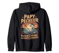 Papy Pêcheur Patience Infinie Histoires Exagérées Sweat à Capuche