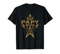 Papy Rocks! Fête des Pères Famille Amour Famille Grandkids T-Shirt