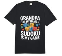 Papy s'appelle Mon nom Sudoku est Mon Jeu Comfort Colors Adult Heavyweight T-Shirt