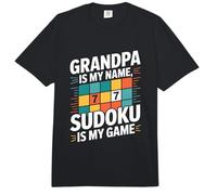 Papy s'appelle Mon nom Sudoku est Mon Jeu Comfort Colors Adult Heavyweight T-Shirt