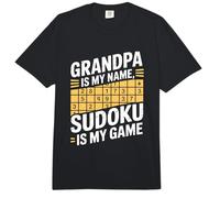 Papy s'appelle Mon nom Sudoku est Mon Jeu Comfort Colors Adult Heavyweight T-Shirt