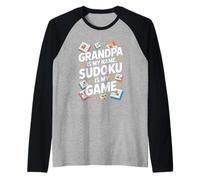 Papy s'appelle Mon nom Sudoku est Mon Jeu Manche Raglan