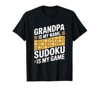Papy s'appelle Mon nom Sudoku est Mon Jeu T-Shirt Graphique avec Valeur