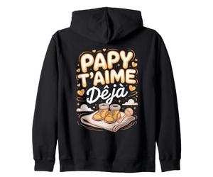 Papy T Aime Déjà Hiver Famille Tendresse Sweat à Capuche
