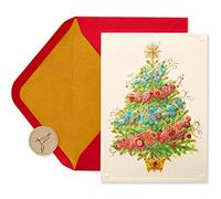 Papyrus Boîte de cartes de vacances, 12-count, papier, Decorative Tree, 12-Count