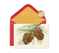 Papyrus Boîte de cartes de vacances, 14-count 14-Count Pine Cones