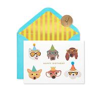 Papyrus Carte d'anniversaire (chiens avec lunettes)