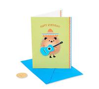 Papyrus Carte d'anniversaire Motif hérisson tenant une guitare Multicolore 4200516