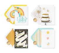 Papyrus Deluxe Assortiment de cartes de mariage et de nouveau bb en bote Happy Ever After et Bundle of Joy (4 pices)