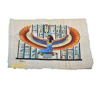 PAPYRUS ÉGYPTIEN ORIGINAL d'Isis, déesse de l'amour, fabriqué et peint à la main en Egypte