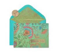 Papyrus Lot de 12 cartes de remerciement avec enveloppes, motif floral