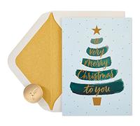 Papyrus Lot de 14 cartes de Noël avec enveloppes, joyful Holiday, sapin de Noël