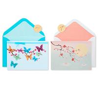 Papyrus Lot de 2 cartes vierges avec enveloppes, fleurs de cerisier