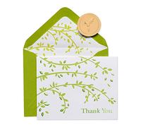 Papyrus Lot de 20 cartes de remerciement avec enveloppes, Branches