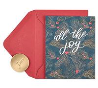 Papyrus Lot de 20 cartes de vacances dans une boîte avec enveloppes, merveilleuses vacances, gui