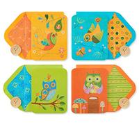Papyrus Lot de 20 cartes vierges avec enveloppes, hiboux et oiseaux