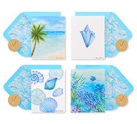 Papyrus Lot de 20 cartes vierges avec enveloppes, Into the Blue