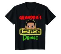 Papy's Juneteenth Prince Black Boy est Amusant pour Tout-Petits garçons T-Shirt