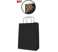 Paq 50 Sacs 18 X 8 X 21 Kraft Noir